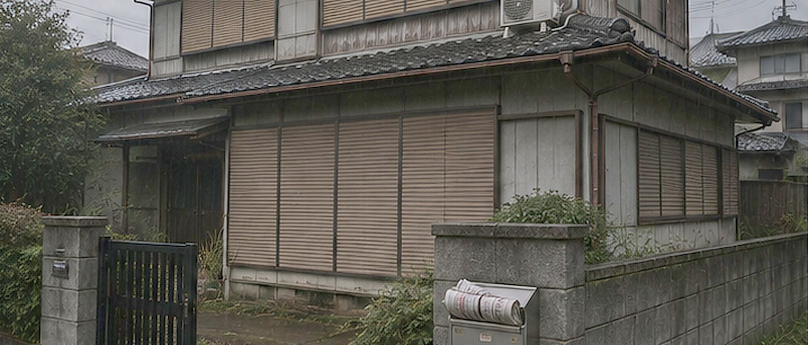相続により共有となったまま、誰も住まなくなった実家の外観